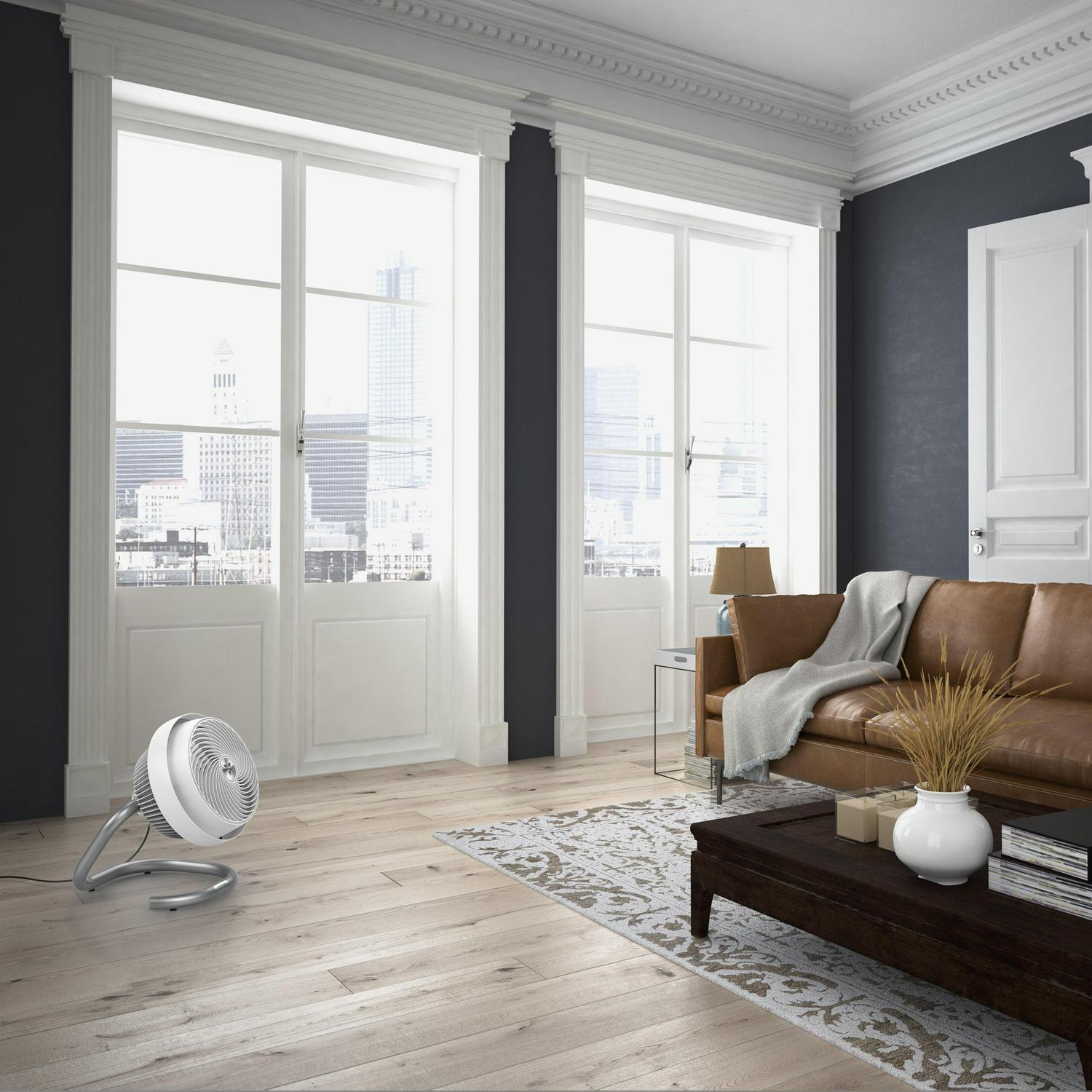 Vornado 723DC Large Energy Smart Air Circulator Fan, 18.2", White - Image 2