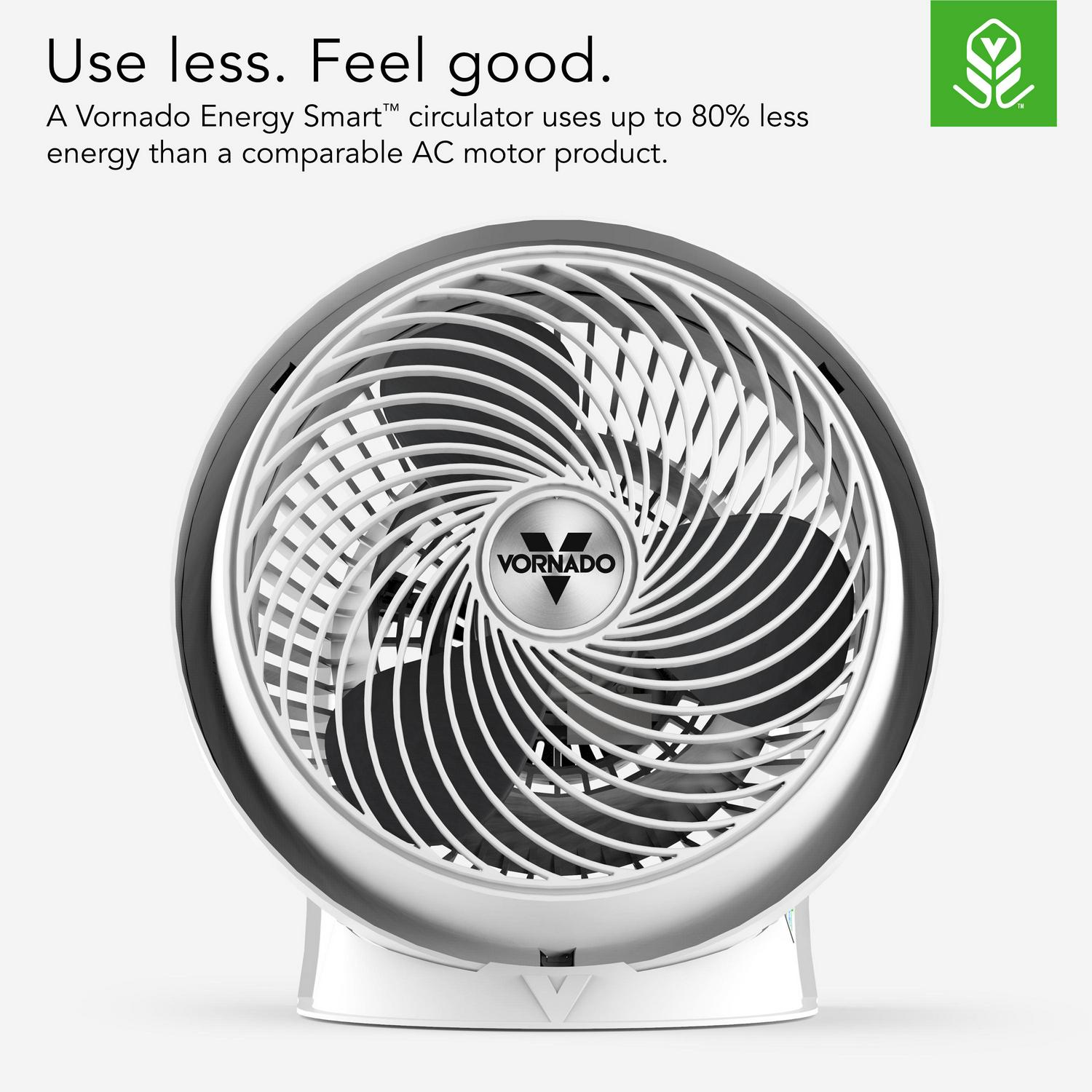 Vornado 733DC Whole Room Energy Smart Air Circulator Fan, 15.25" Height, White (New) - Image 4