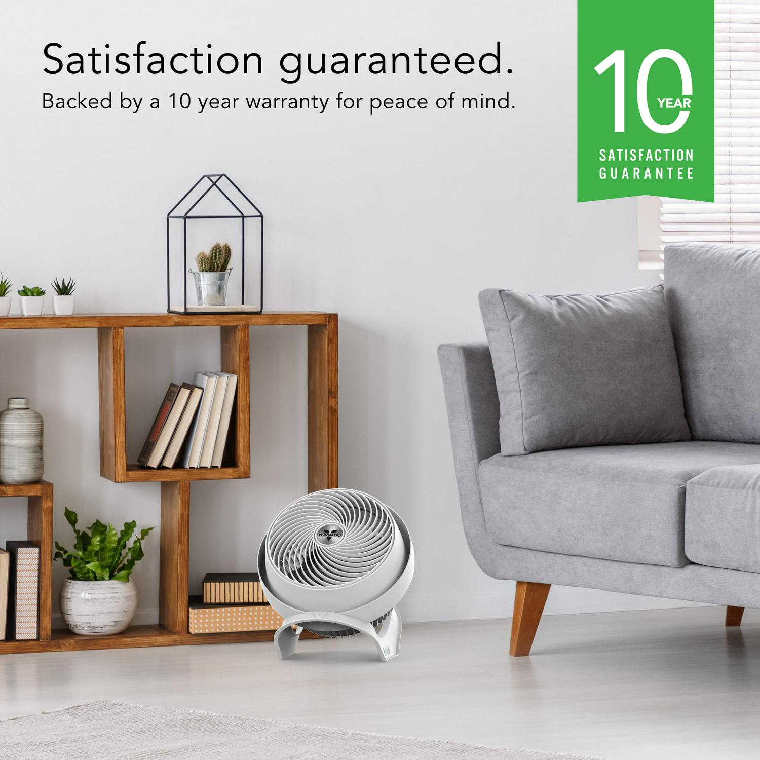 Vornado 733DC Whole Room Energy Smart Air Circulator Fan, 15.25" Height, White (New) - Image 6