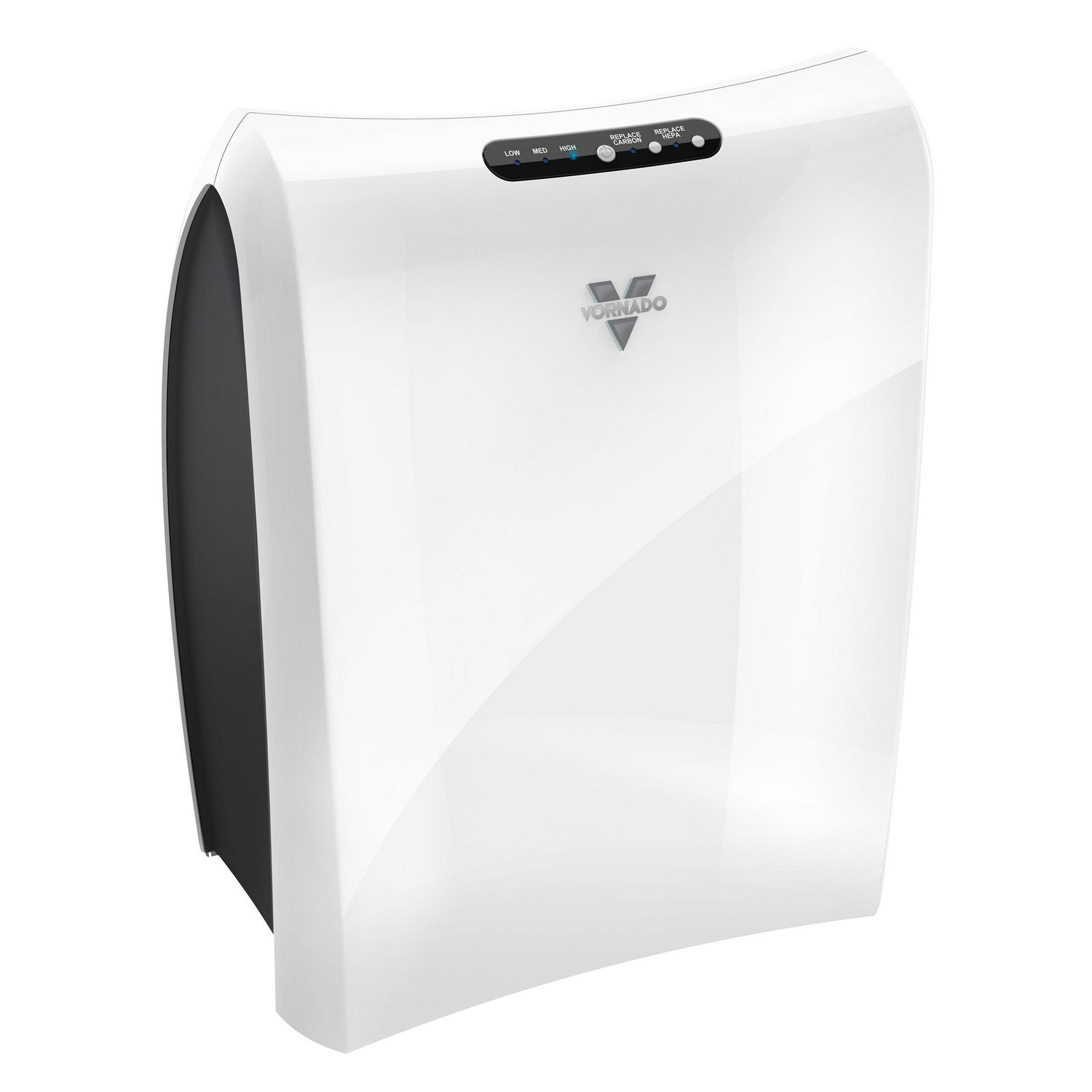 Vornado AC350 Whole Room Air Purifier with True HEPA Filtration, 135 Sq Ft Coverage, White