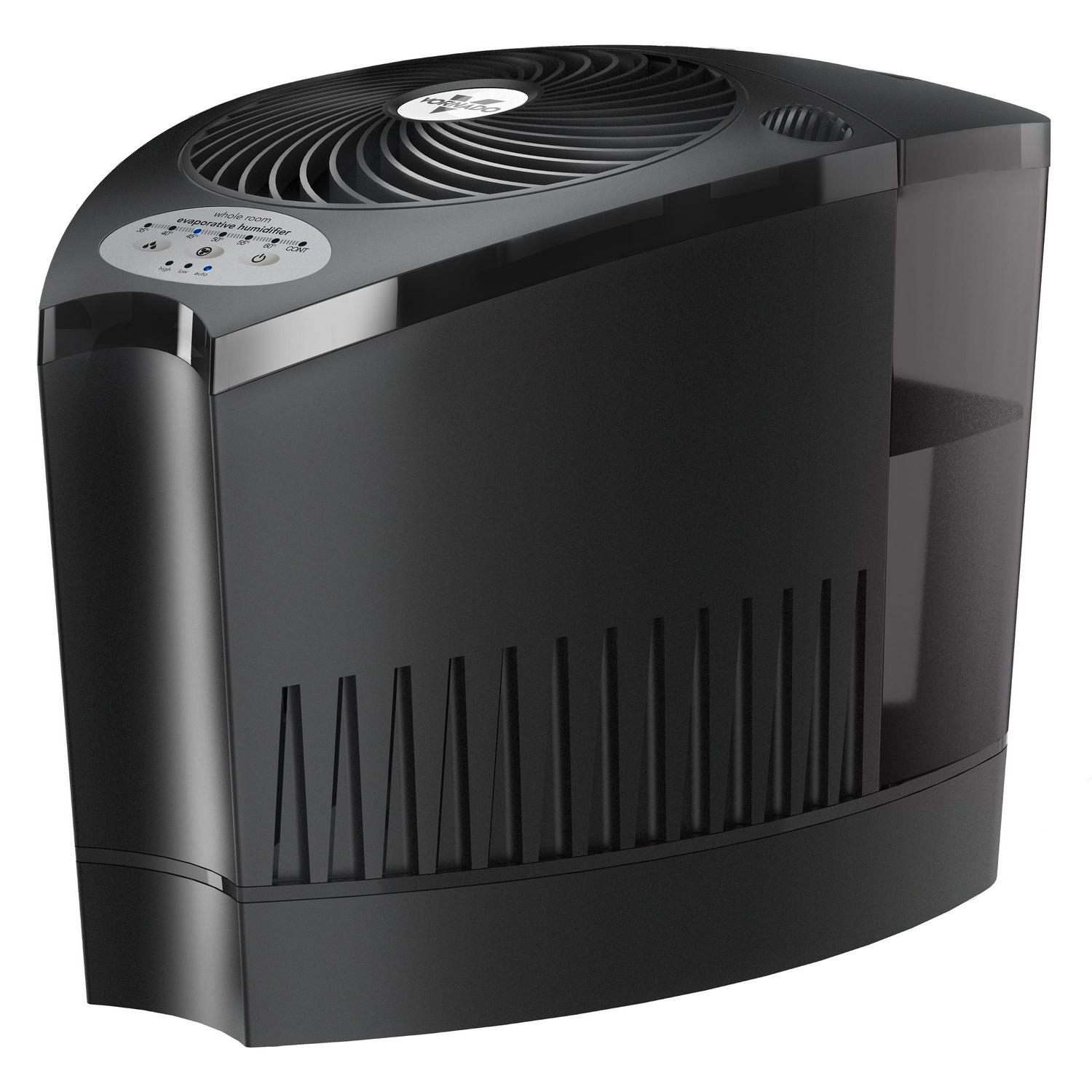 Vornado Evap3 Whole Room Evaporative Humidifier, 700 sq ft Coverage, Black