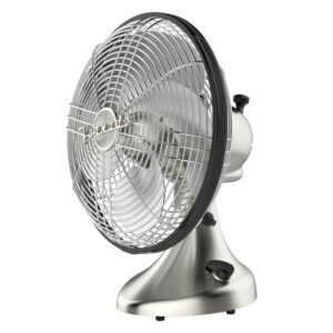 Vornado Silver Swan Vintage Oscillating Fan, 17", Brushed Nickel (New)