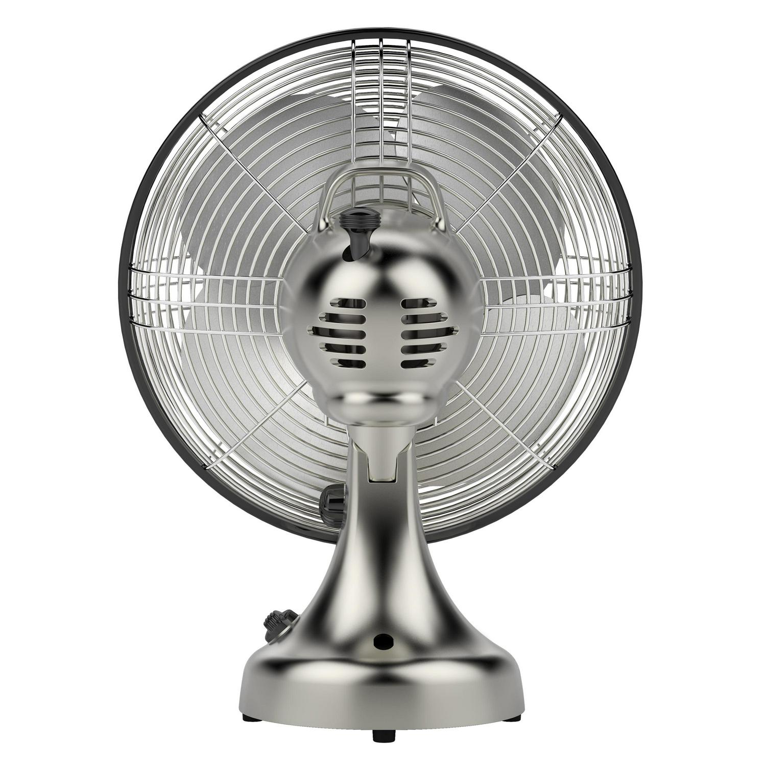 Vornado Silver Swan Vintage Oscillating Fan, 17", Brushed Nickel (New) - Image 3
