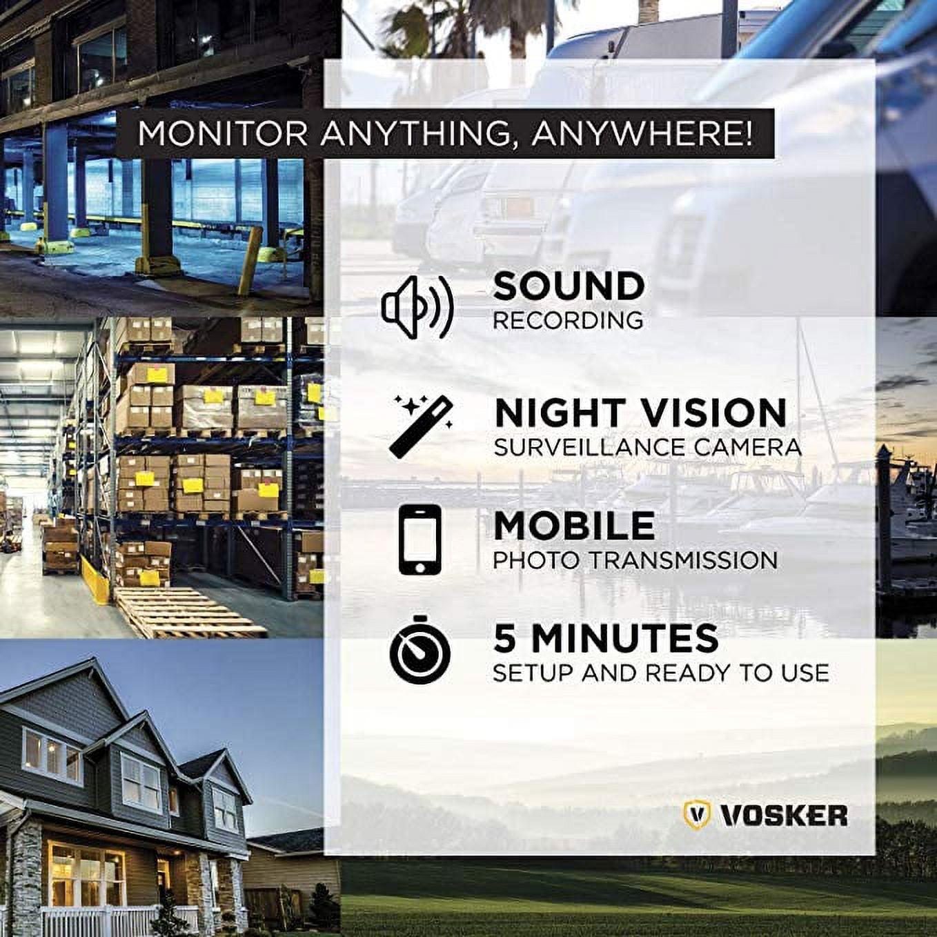 Vosker V200 | Cellular Security Camera | Built-in Solar Panel | LTE, Wireless, Weatherproof, No Wi-Fi Required | Motion Activated Outdoor Surveillance Cameras (V200) - Image 6