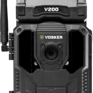 Vosker V200 | Cellular Security Camera | Built-in Solar Panel | LTE, Wireless, Weatherproof, No Wi-Fi Required | Motion Activated Outdoor Surveillance Cameras (V200)