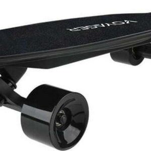 Voyager Neutrino Black Electric Standard Skateboard 72mm Wheels, with Bluetooth Remote for Kids