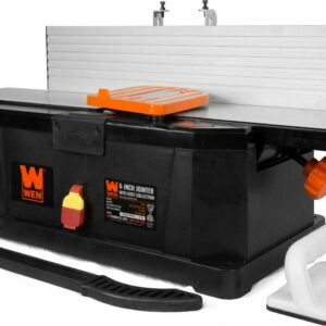 WEN 6-Inch 10-Amp Corded Benchtop Jointer with Filter Bag and Depth Scale, 6559