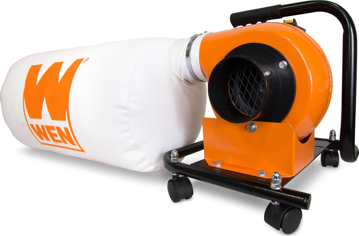 WEN Products DC3401 12 gallon, 660 CFM, Wet/Dry Vacuum Cleaner, 4'' Hose, Black with Zippered Collection Bag - Image 2