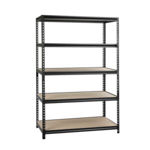 WORKPRO 48-Inch 5-Tier Freestanding Shelf with Particle Board Shelves, 4000 lb. Capacity