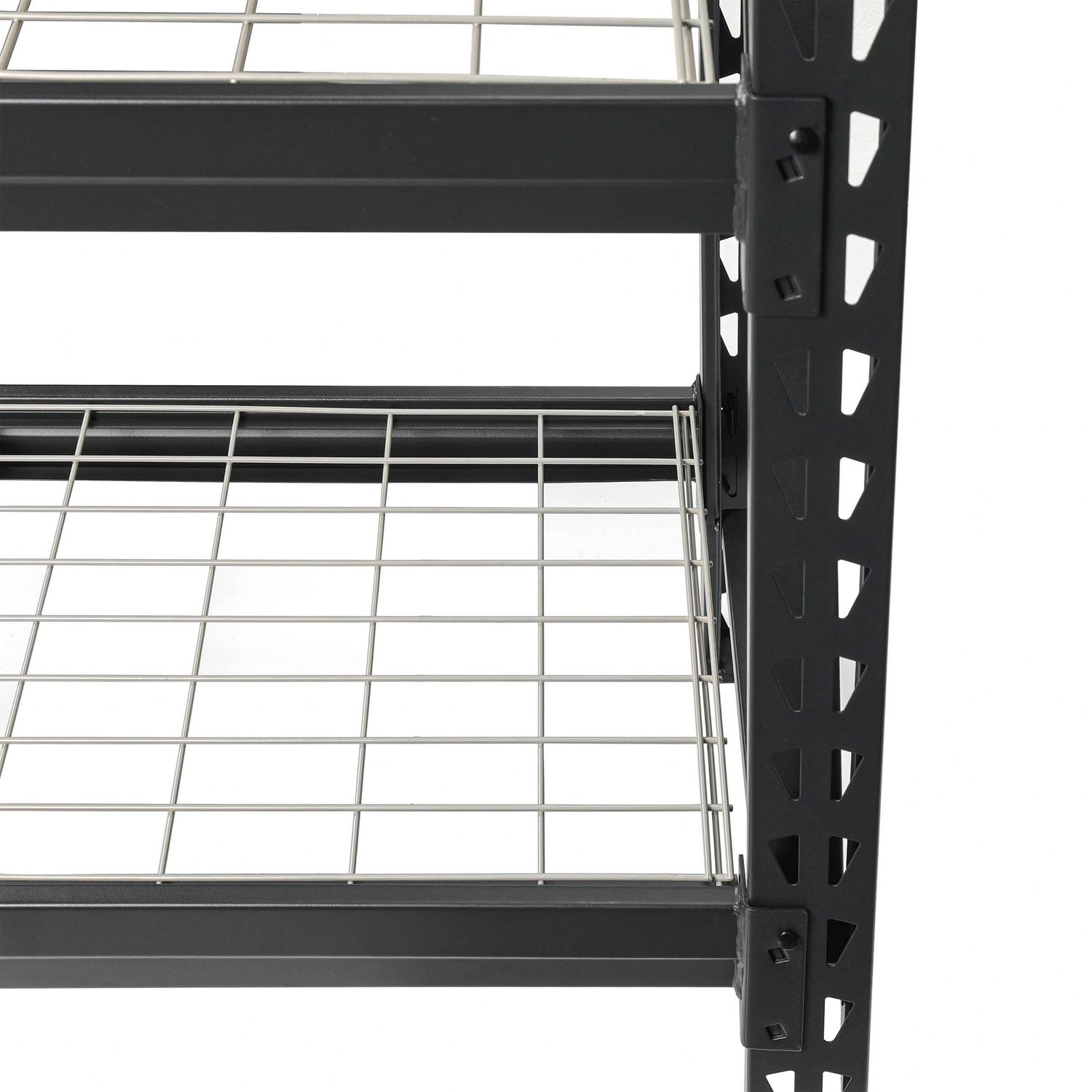 WORKPRO 48" W x 18" D x 48" H 3-Tier Freestanding Shelf, Steel, 4,500lb. Capacity - Image 6