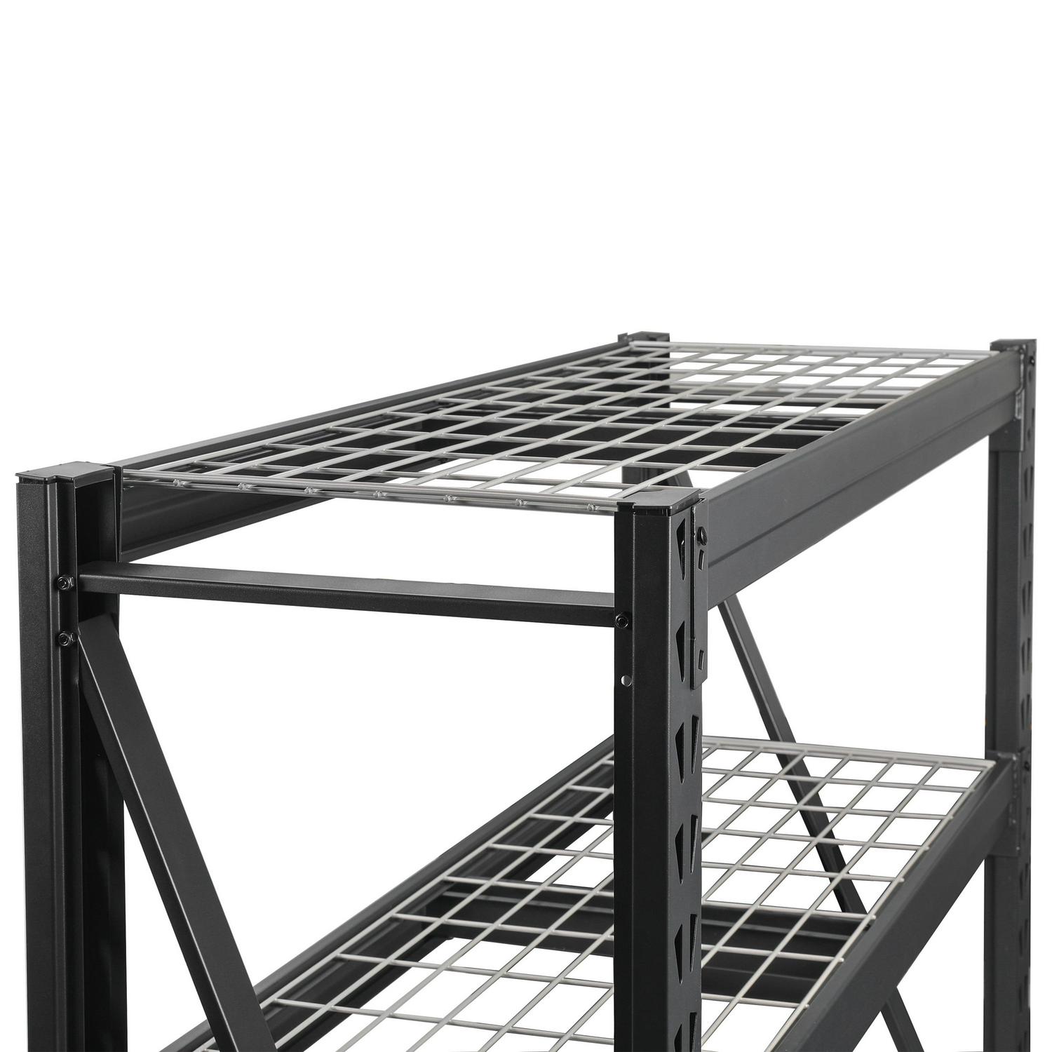 WORKPRO 48" W x 18" D x 48" H 3-Tier Freestanding Shelf, Steel, 4,500lb. Capacity - Image 5