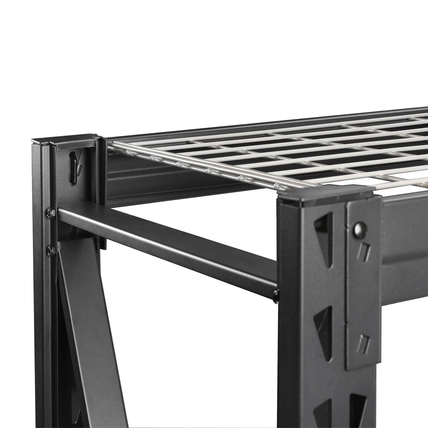 WORKPRO 48" W x 18" D x 48" H 3-Tier Freestanding Shelf, Steel, 4,500lb. Capacity - Image 4