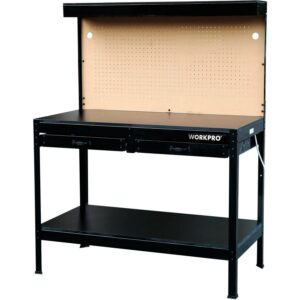 WORKPRO Multi-Purpose 48-inch Workbench with Work Light, 3302