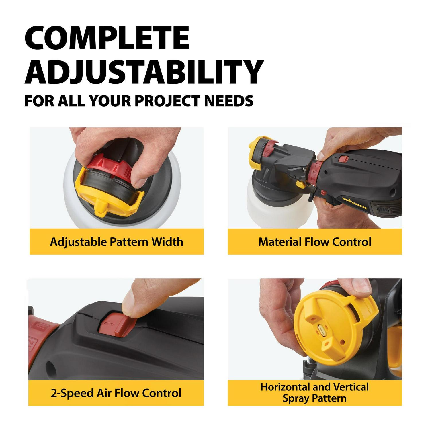 Wagner Flexio 2500 Hvlp Paint Sprayer, Great for Walls, Sheds, Fences and More - Image 3