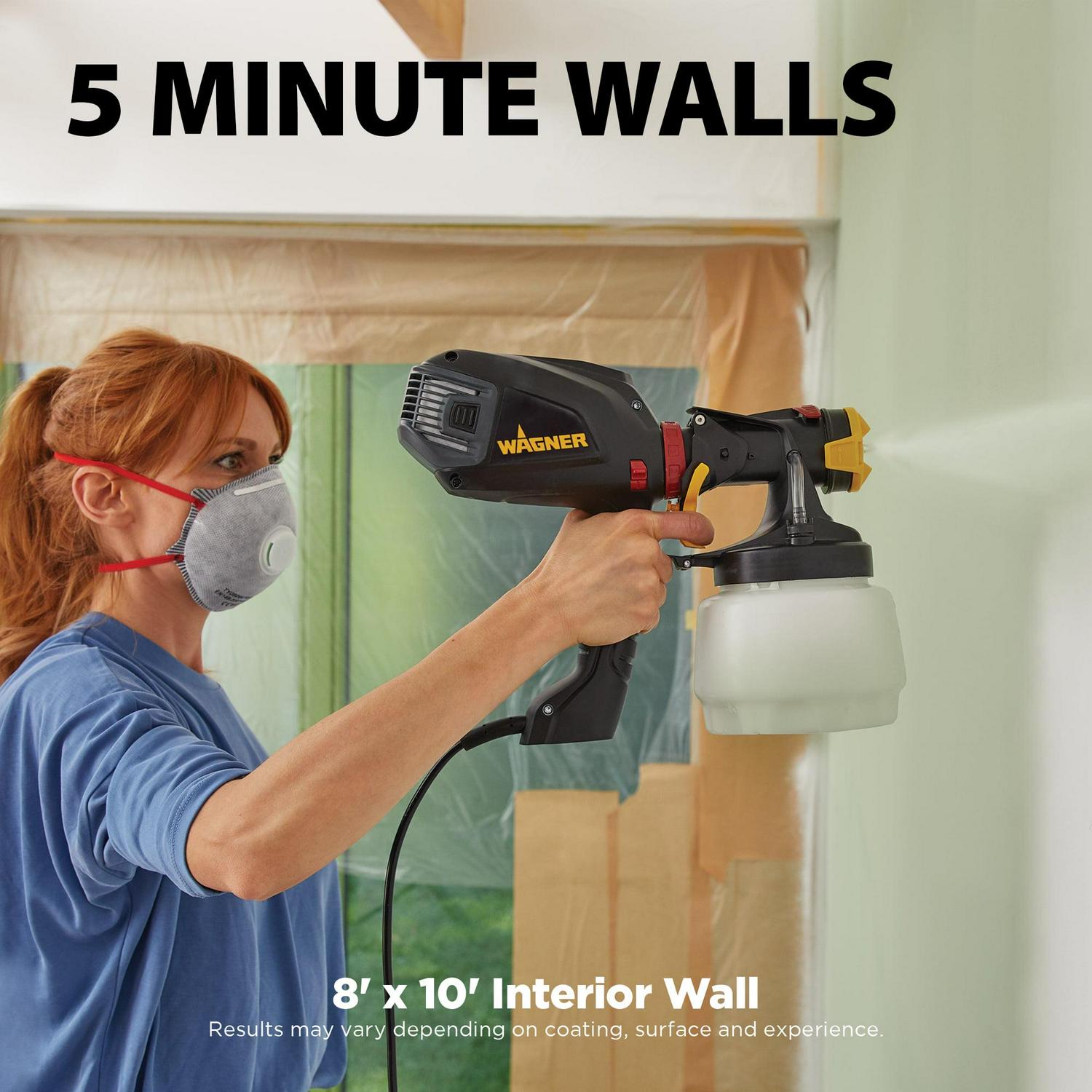 Wagner Flexio 2500 Hvlp Paint Sprayer, Great for Walls, Sheds, Fences and More - Image 8