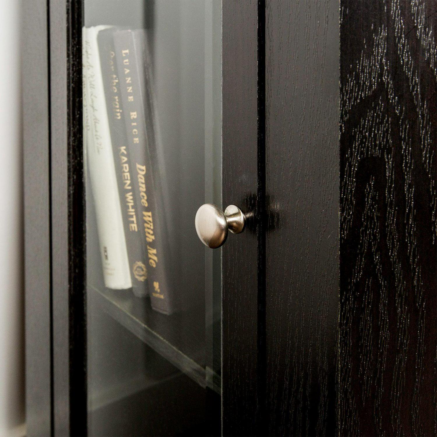 48" MDF Wood Corner Fireplace TV Stand - Traditional Brown - Image 10