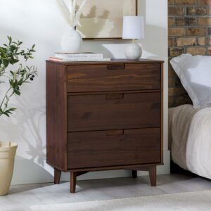 Walker Edison Sonoma 3-Drawer Solid Wood Walnut Dresser