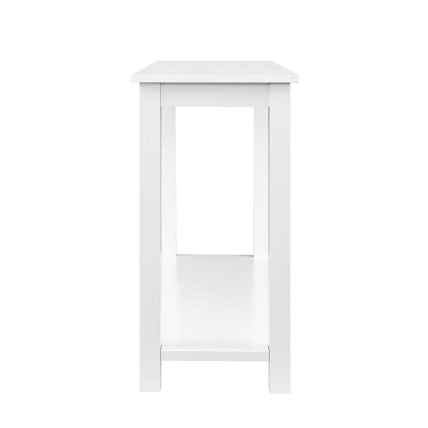 Walker Edison Transitional 48” Wood Console Table, Solid White - Image 8