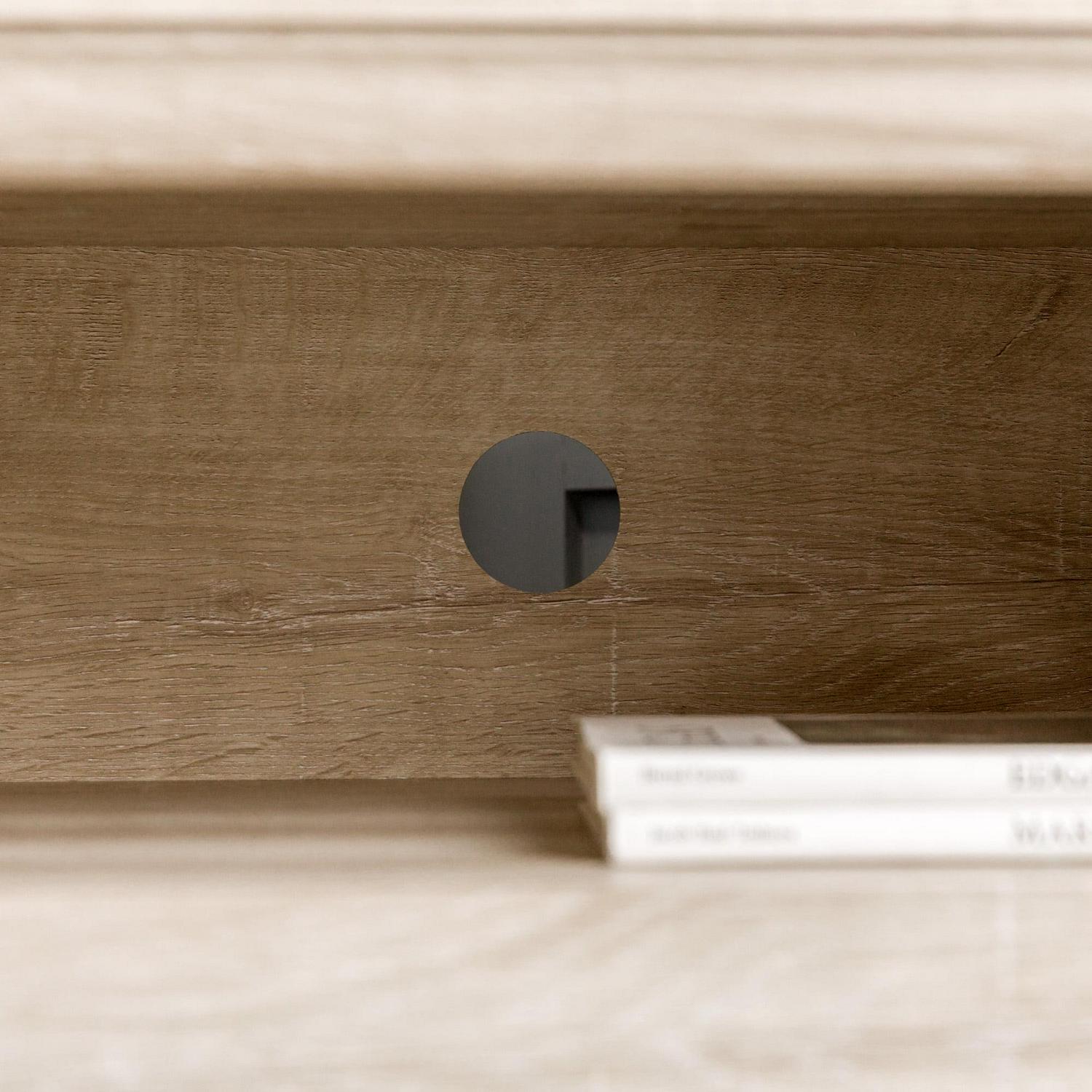 Walker Edison White Oak Corner Fireplace TV Stand for TVs up to 55" - Image 13