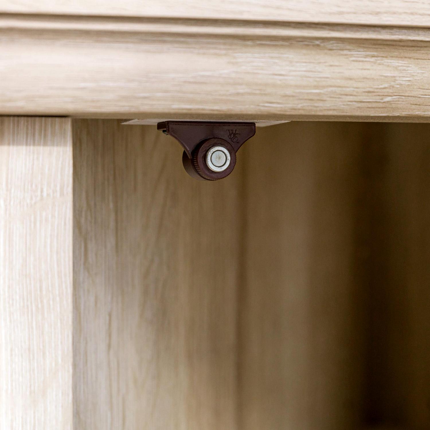 Walker Edison White Oak Corner Fireplace TV Stand for TVs up to 55" - Image 12