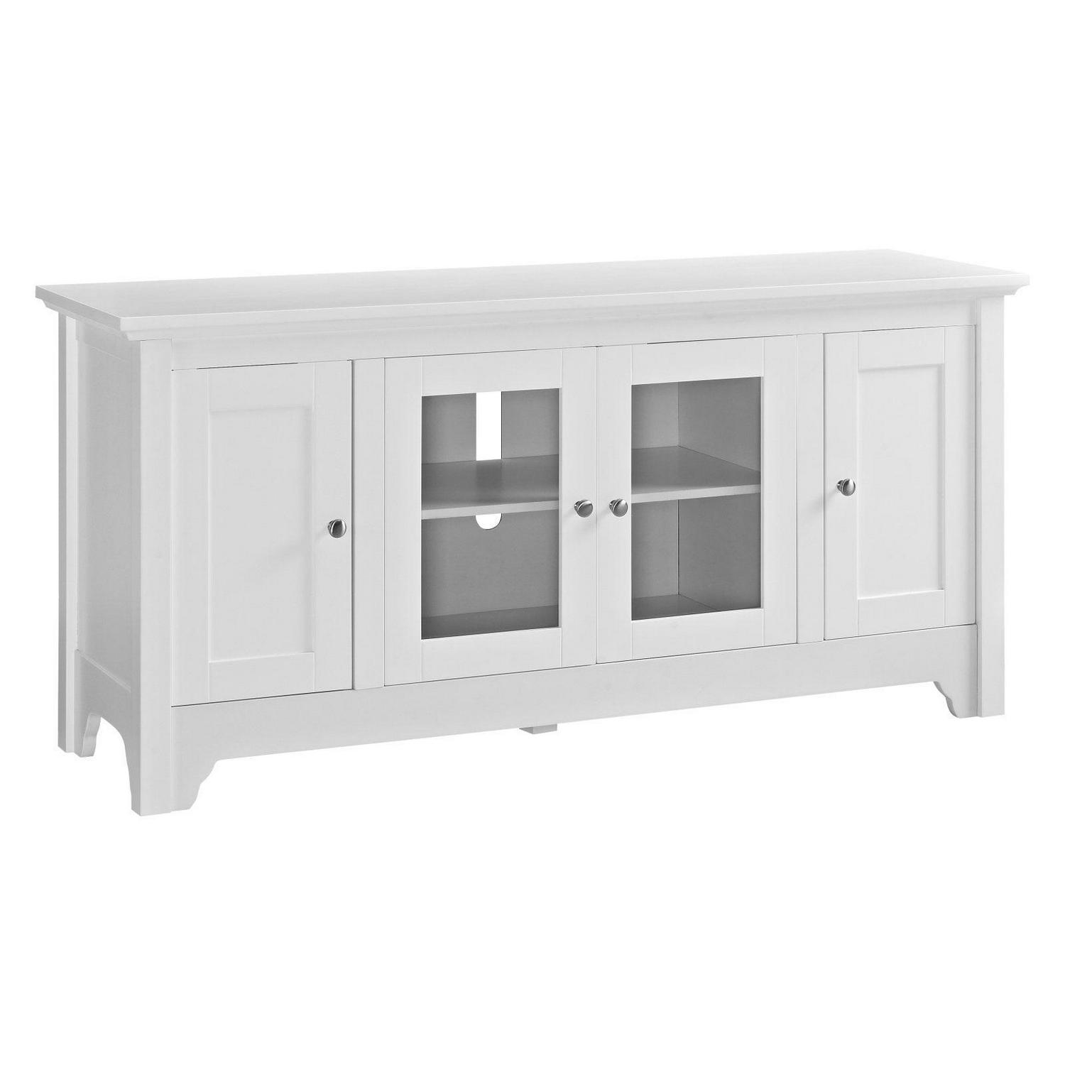 52" Wood TV Media Stand Storage Console - Image 6