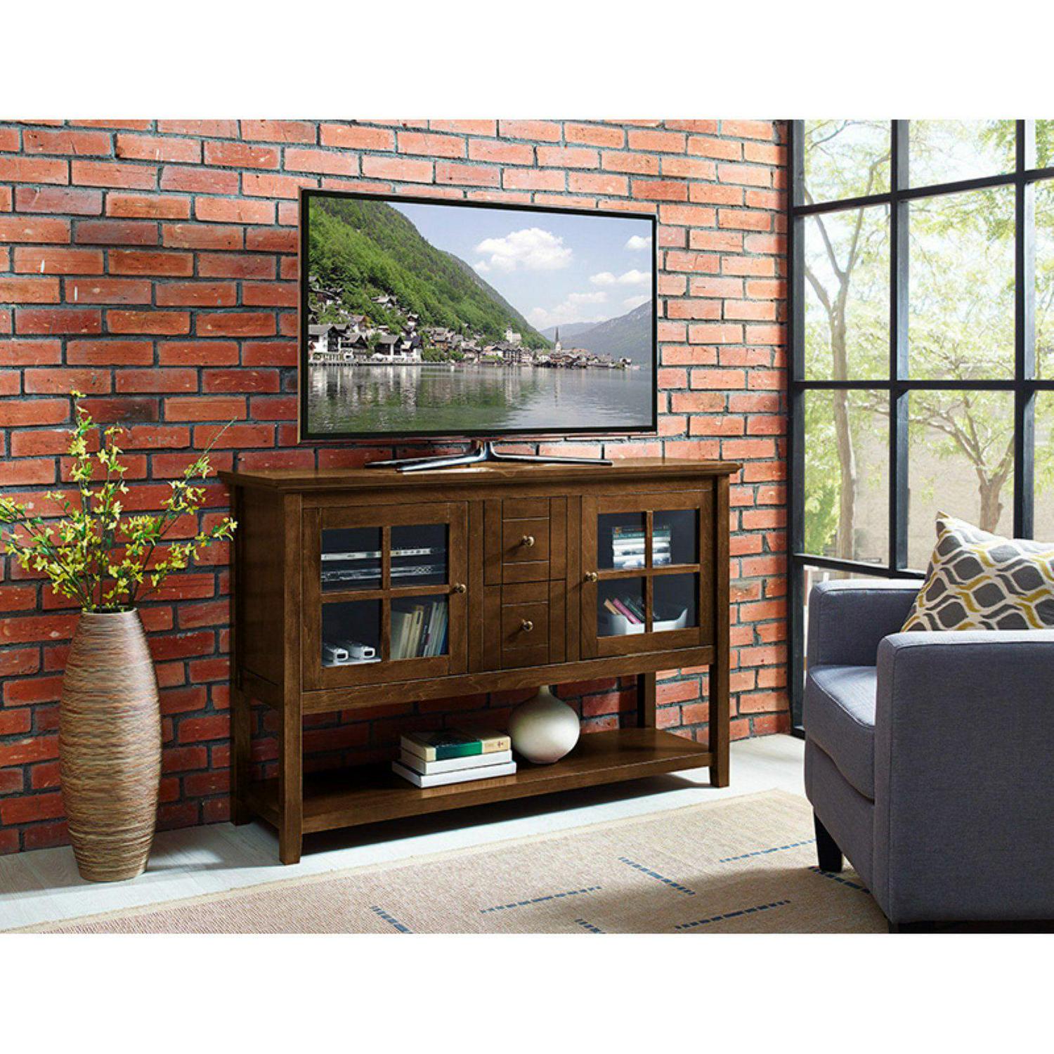 Walker Edison Wood 52 in. Console Table Buffet TV Stand - Image 6