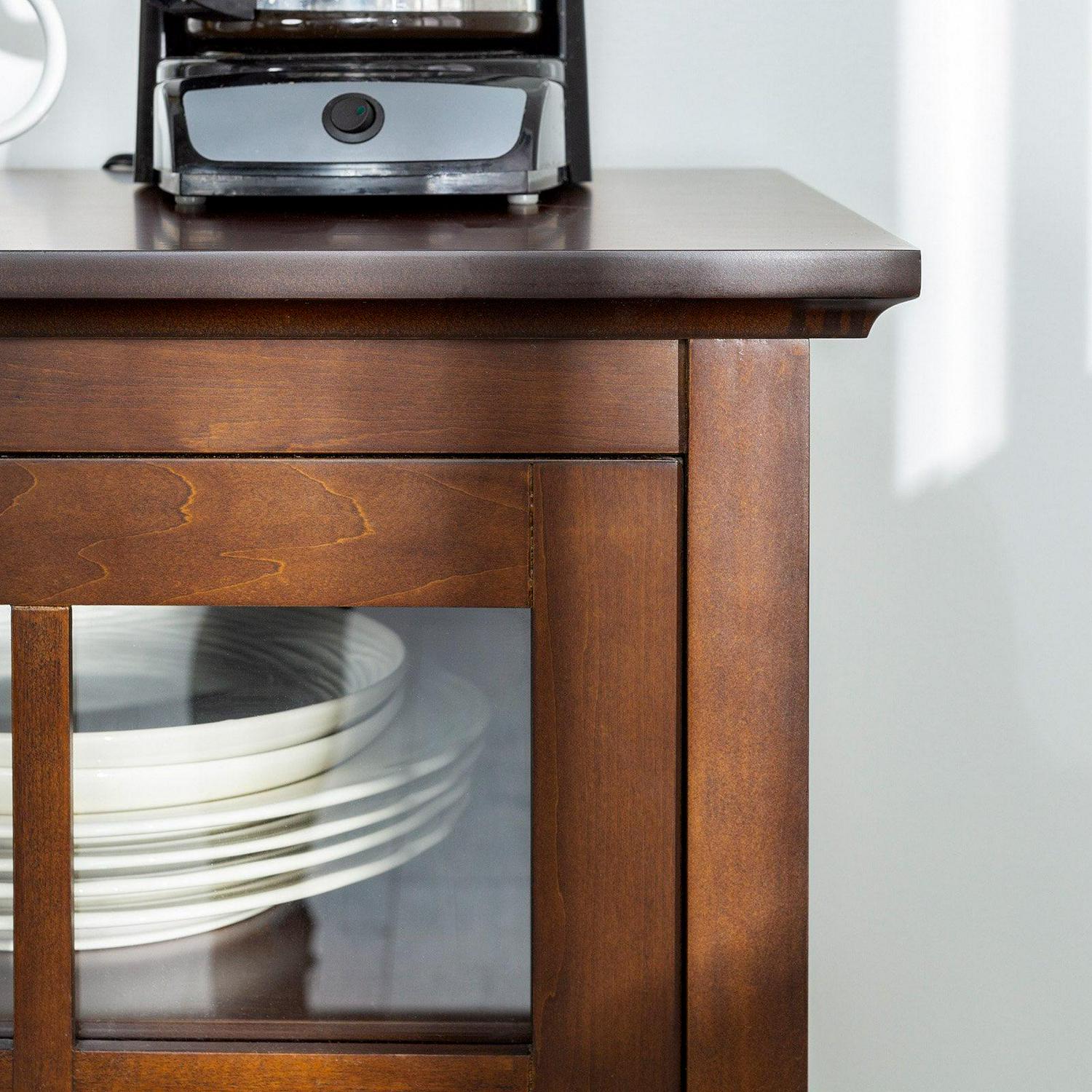 Walker Edison Wood 52 in. Console Table Buffet TV Stand - Image 10