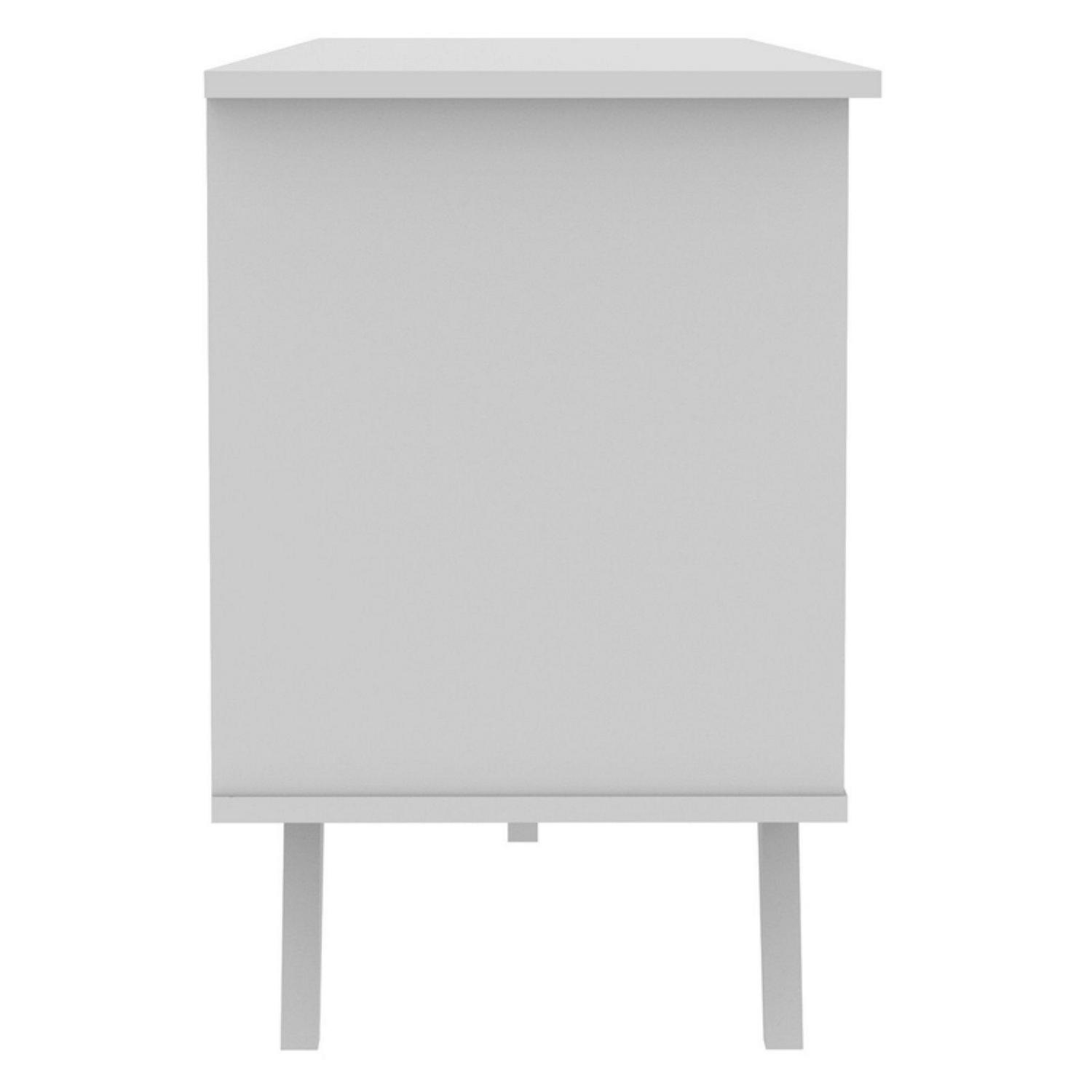 Walker Edison Wood 58 in. Simple Contemporary TV Console - Image 3