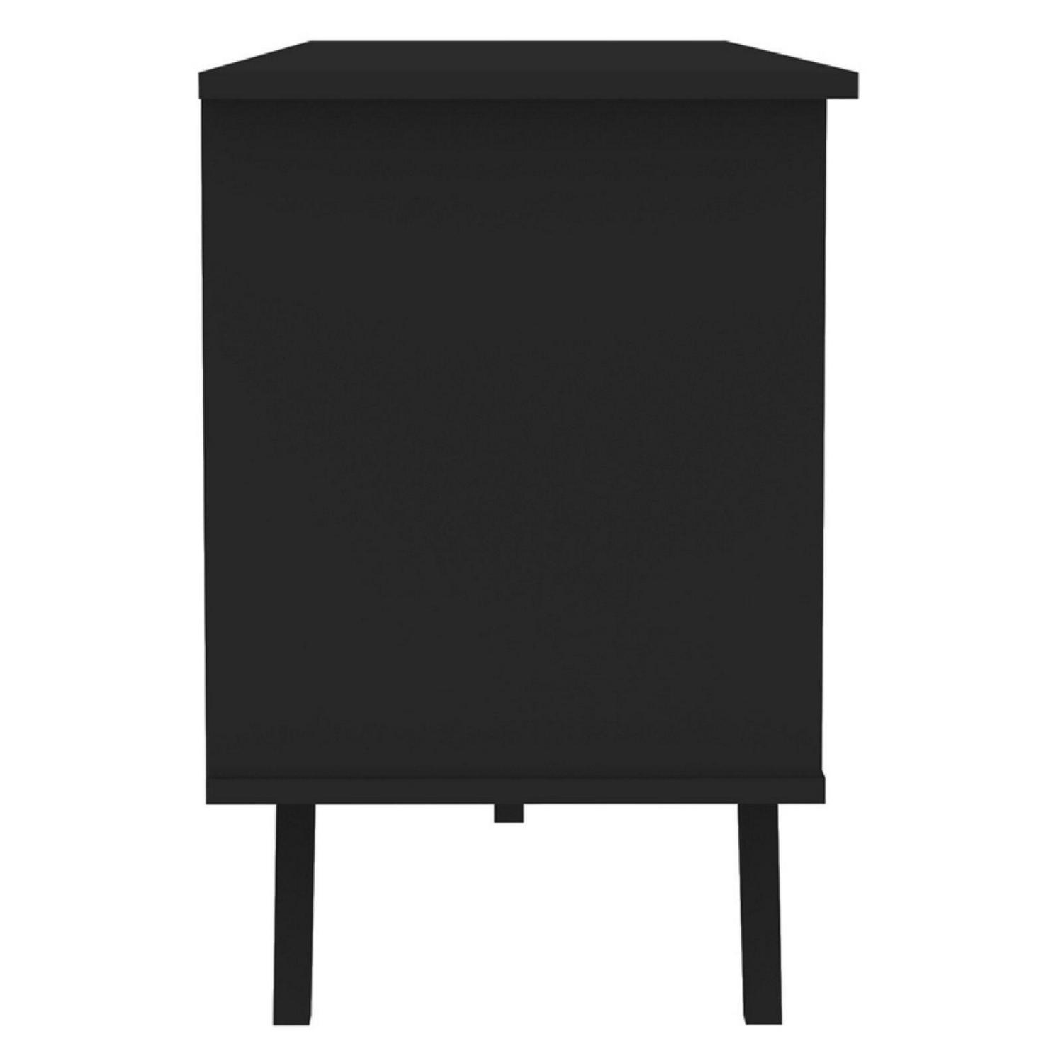 Walker Edison Wood 58 in. Simple Contemporary TV Console - Image 5