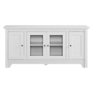 52" Wood TV Media Stand Storage Console