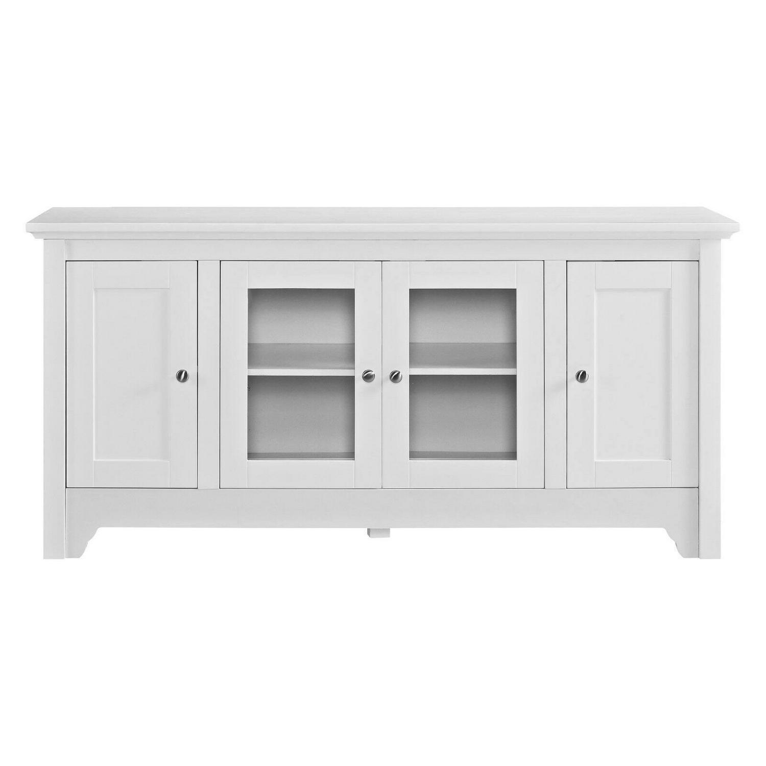 52" Wood TV Media Stand Storage Console