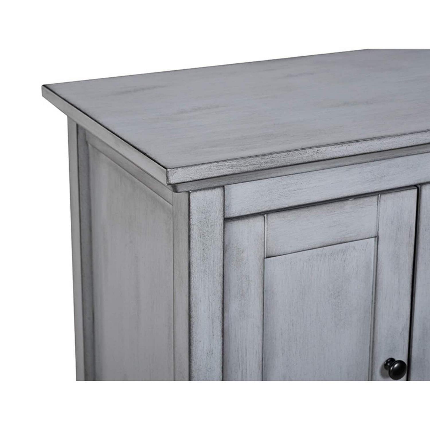 52" Wood TV Media Stand Storage Console - Image 3