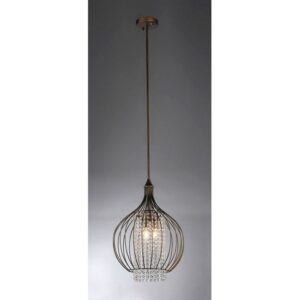 Warehouse of Tiffany Kate Traditional Crystal Antique Chandelier Bronze and Black Finish Brown Oil Rubbed Bronze