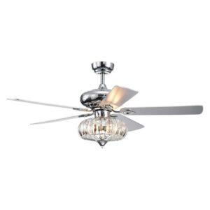 Warehouse of Tiffany Kyana DeBase 52 in. Indoor Ceiling Fan with Light