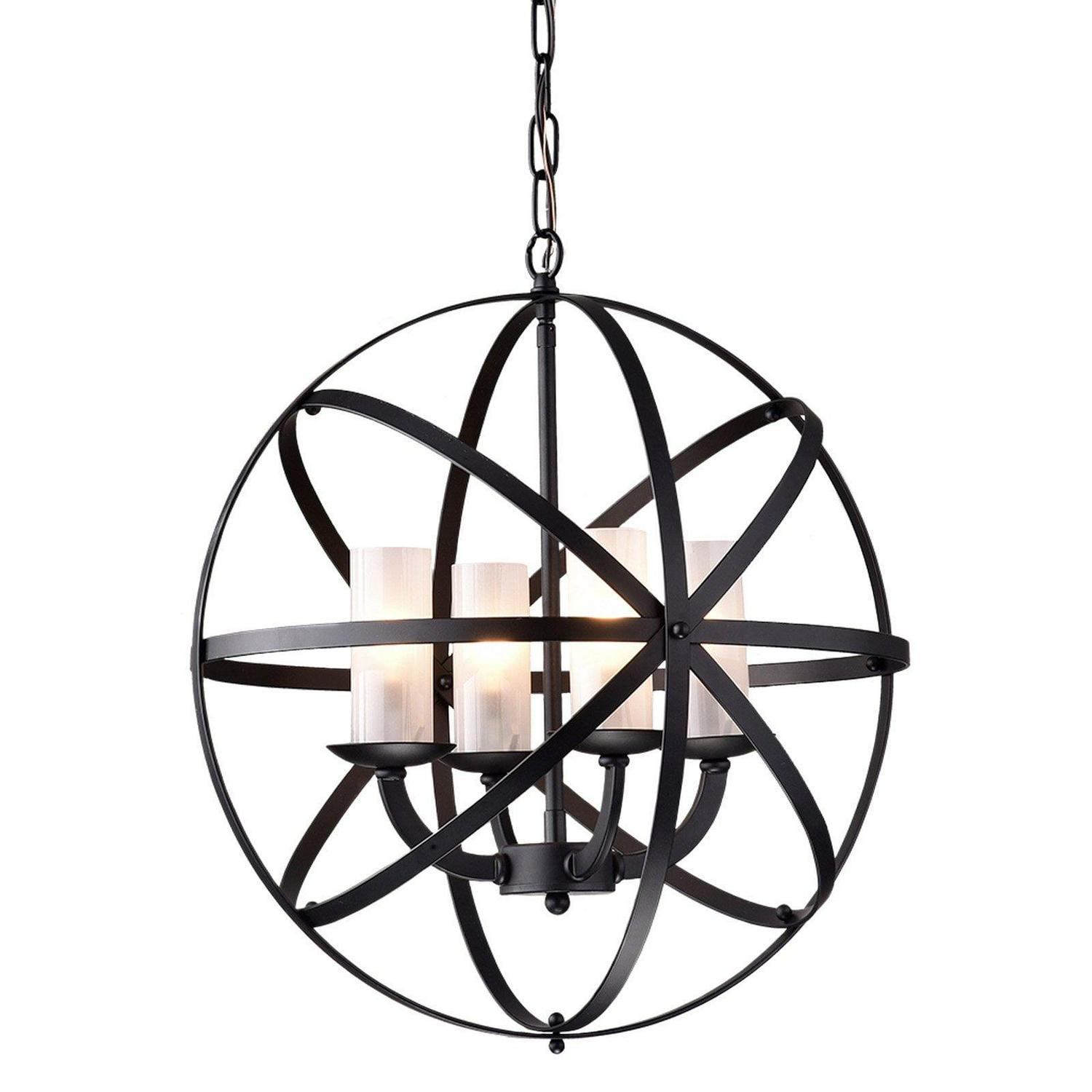 Qadira 4-light Chrome 18-inch Chandelier - Image 4