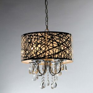 Warehouse of Tiffany Abstract 4-light Crystal Chandelier