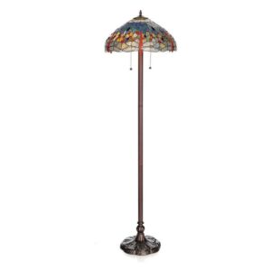 Warehouse of Tiffany Tiffany Style Dragonfly Floor Lamp