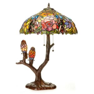 Tiffany-style Warehouse of Tiffany Sarah Camille Table Lamp