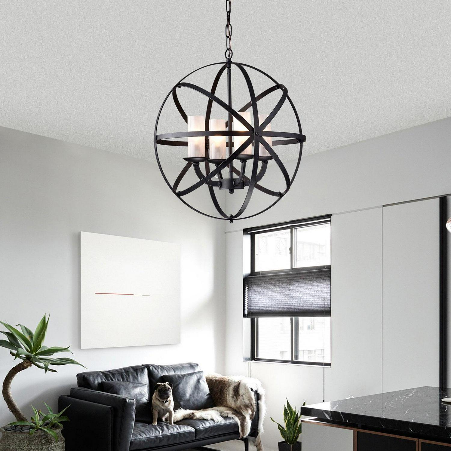 Qadira 4-light Chrome 18-inch Chandelier - Image 2