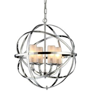 Qadira 4-light Chrome 18-inch Chandelier