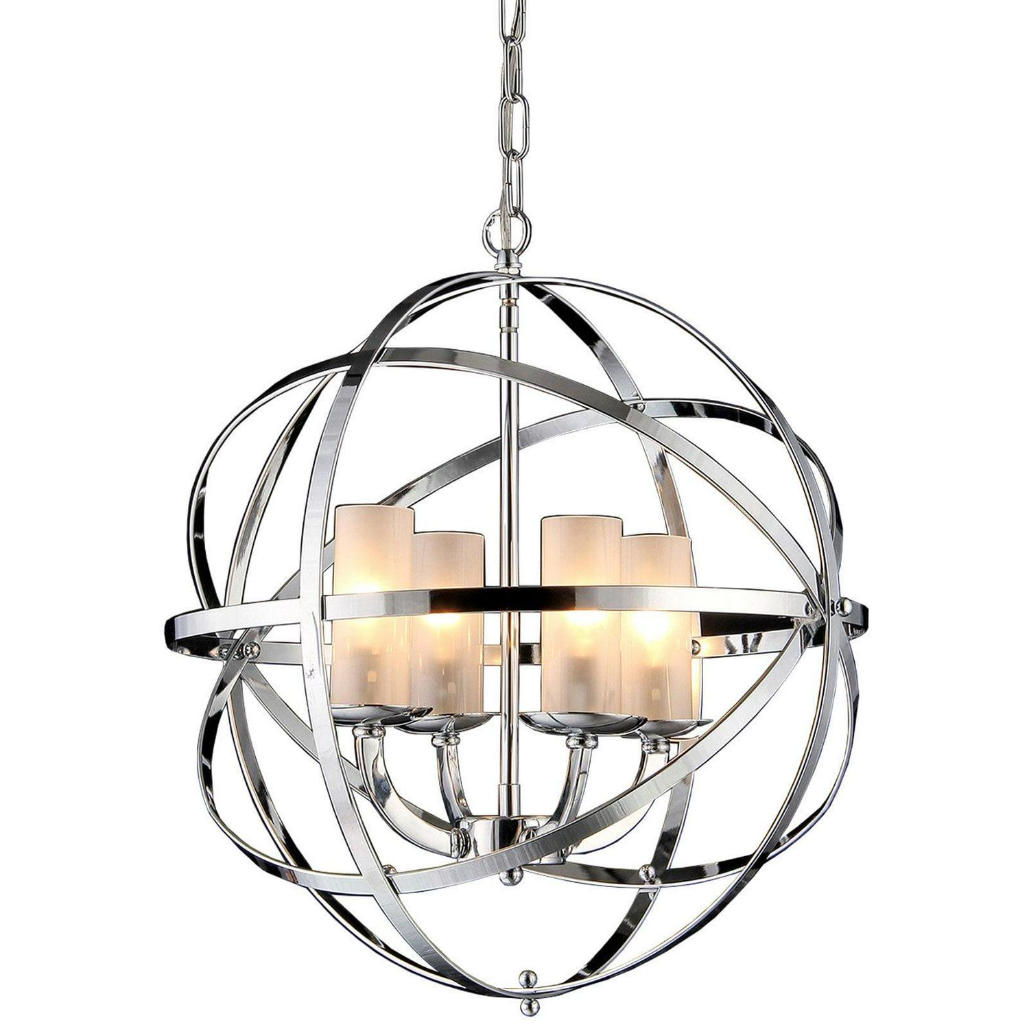 Qadira 4-light Chrome 18-inch Chandelier
