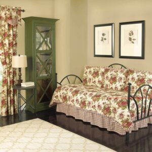 Waverly 5 Piece Quilt Sets, Twin with Bed Skirt, Pillow Sham