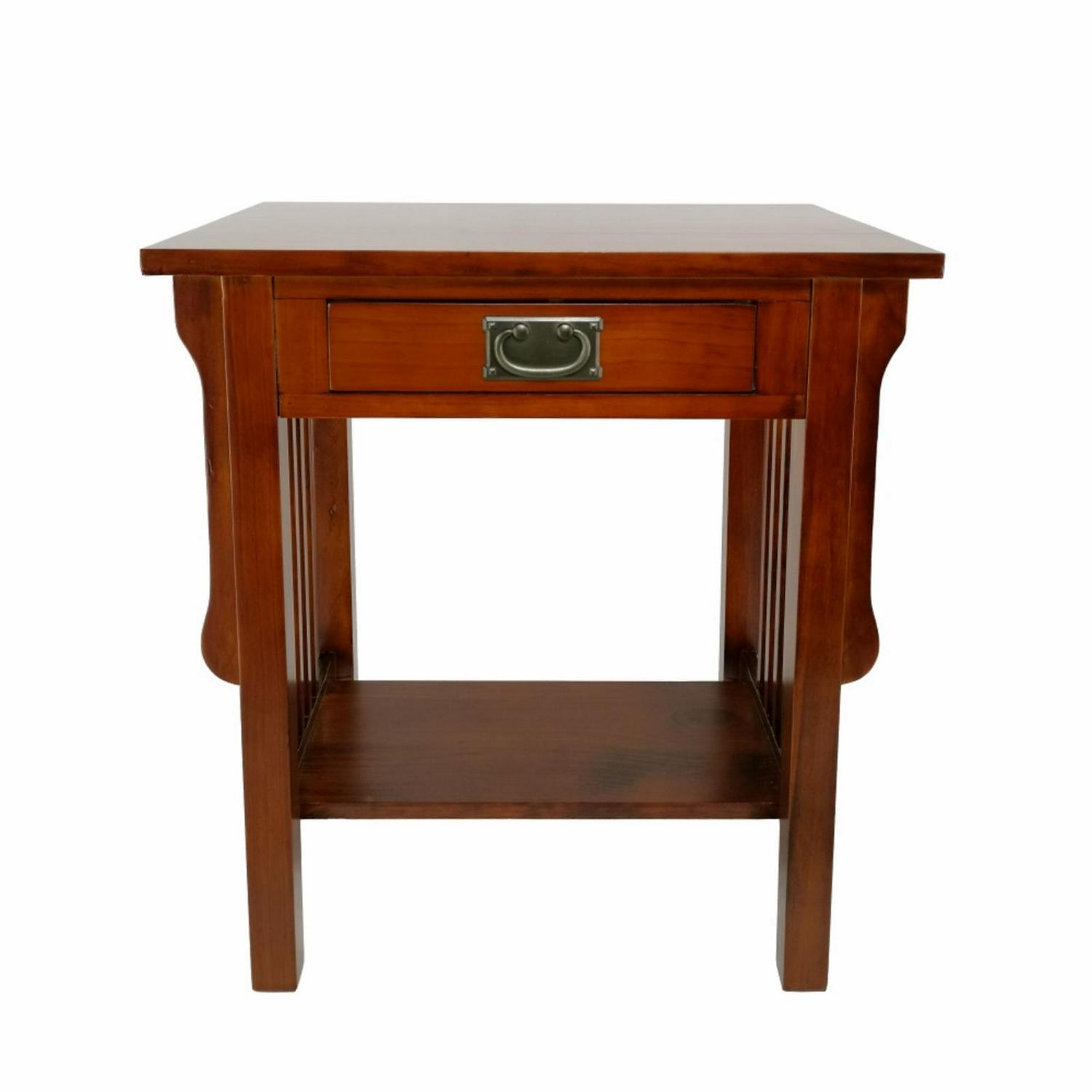 Wayborn Brookings 1 Drawer Nightstand - Oak - Image 4