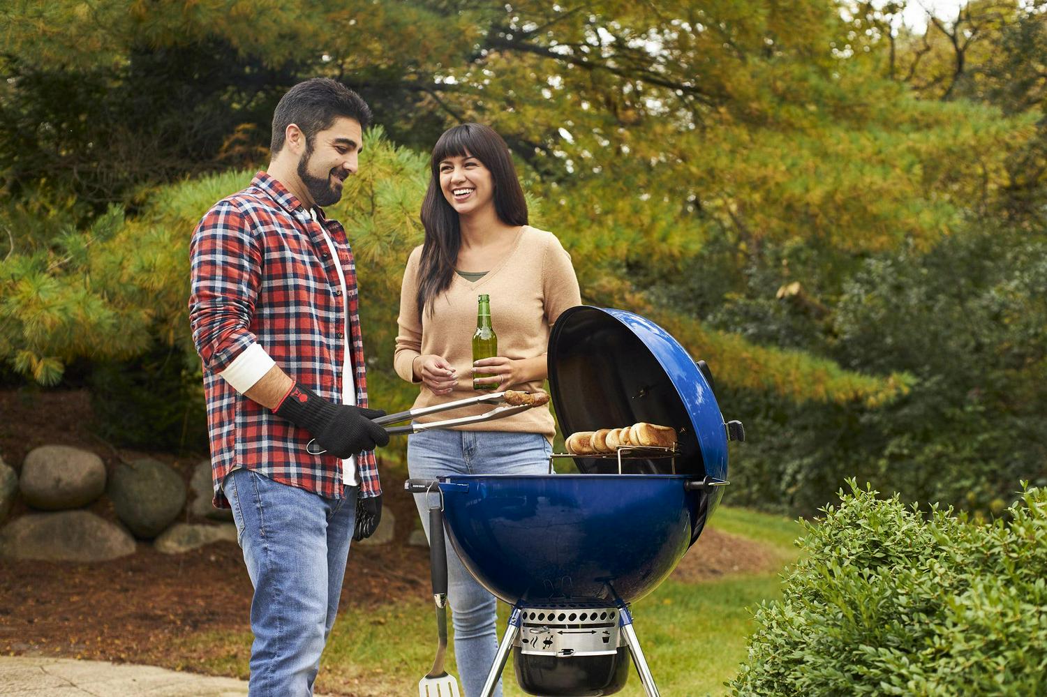 Weber Master-Touch 22" Charcoal Grill, Deep Ocean Blue - Image 2