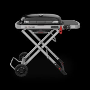 Weber Traveler Portable Propane Gas Grill, Black