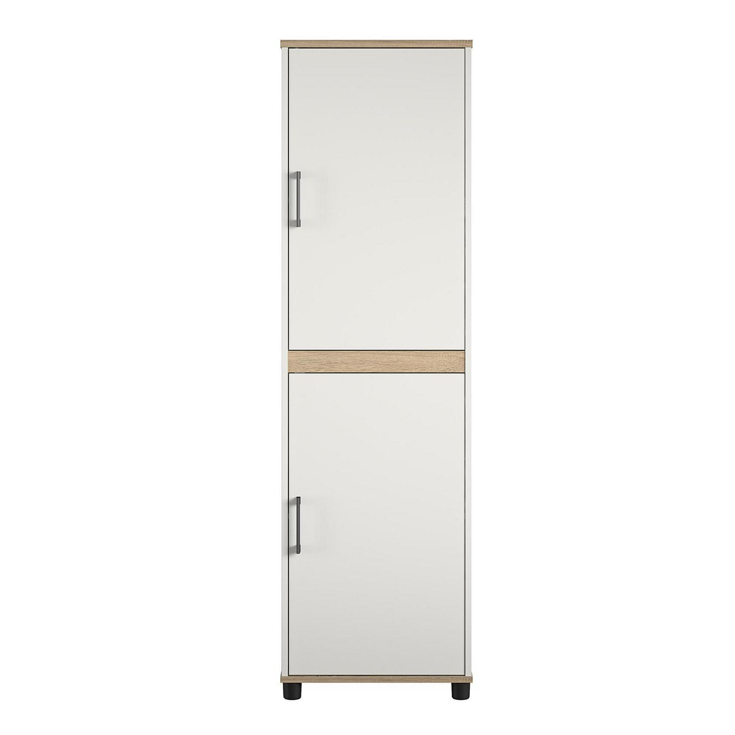 Welland 2 Door Kitchen Pantry Cabinet, White - Image 9