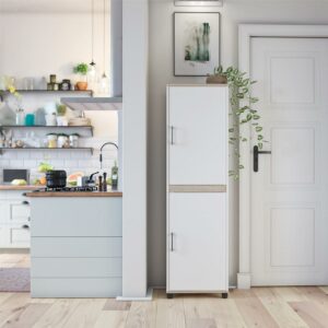 Welland 2 Door Kitchen Pantry Cabinet, White