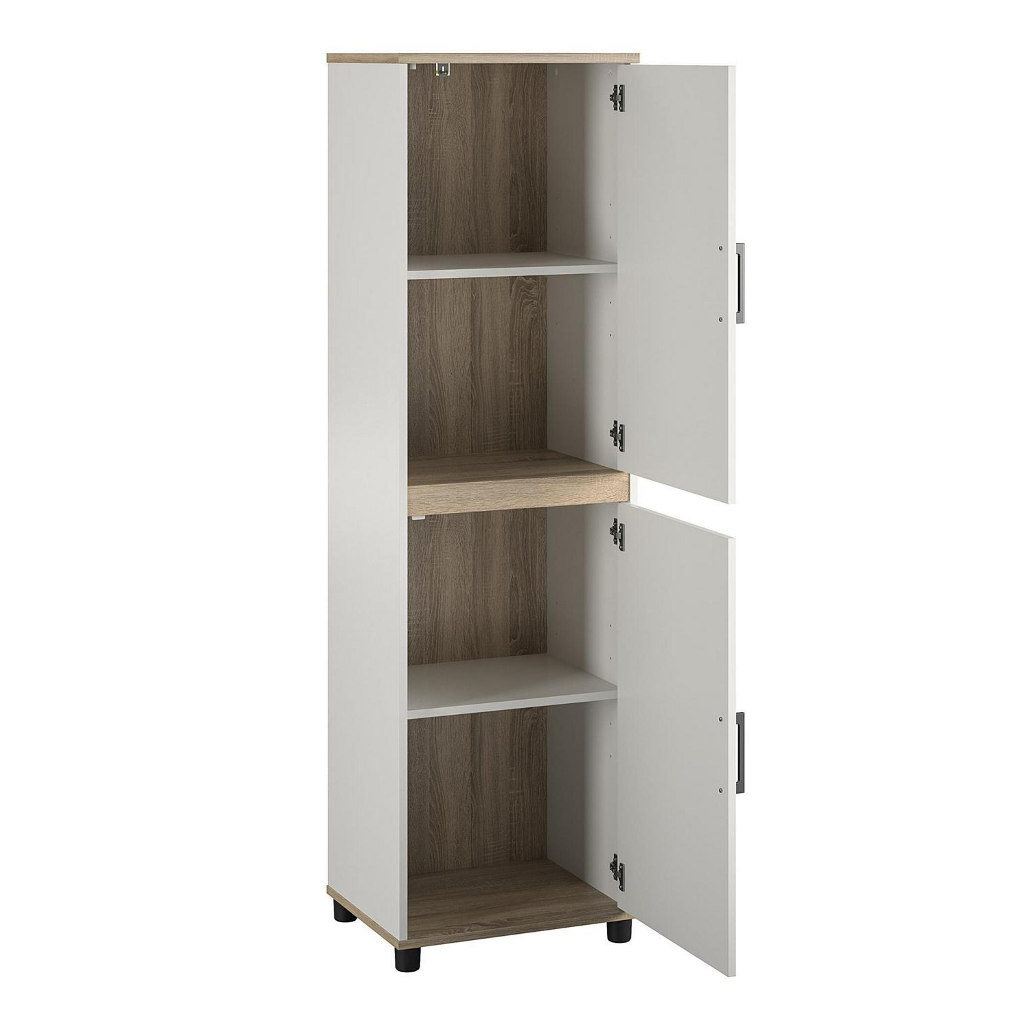 Welland 2 Door Kitchen Pantry Cabinet, White - Image 5