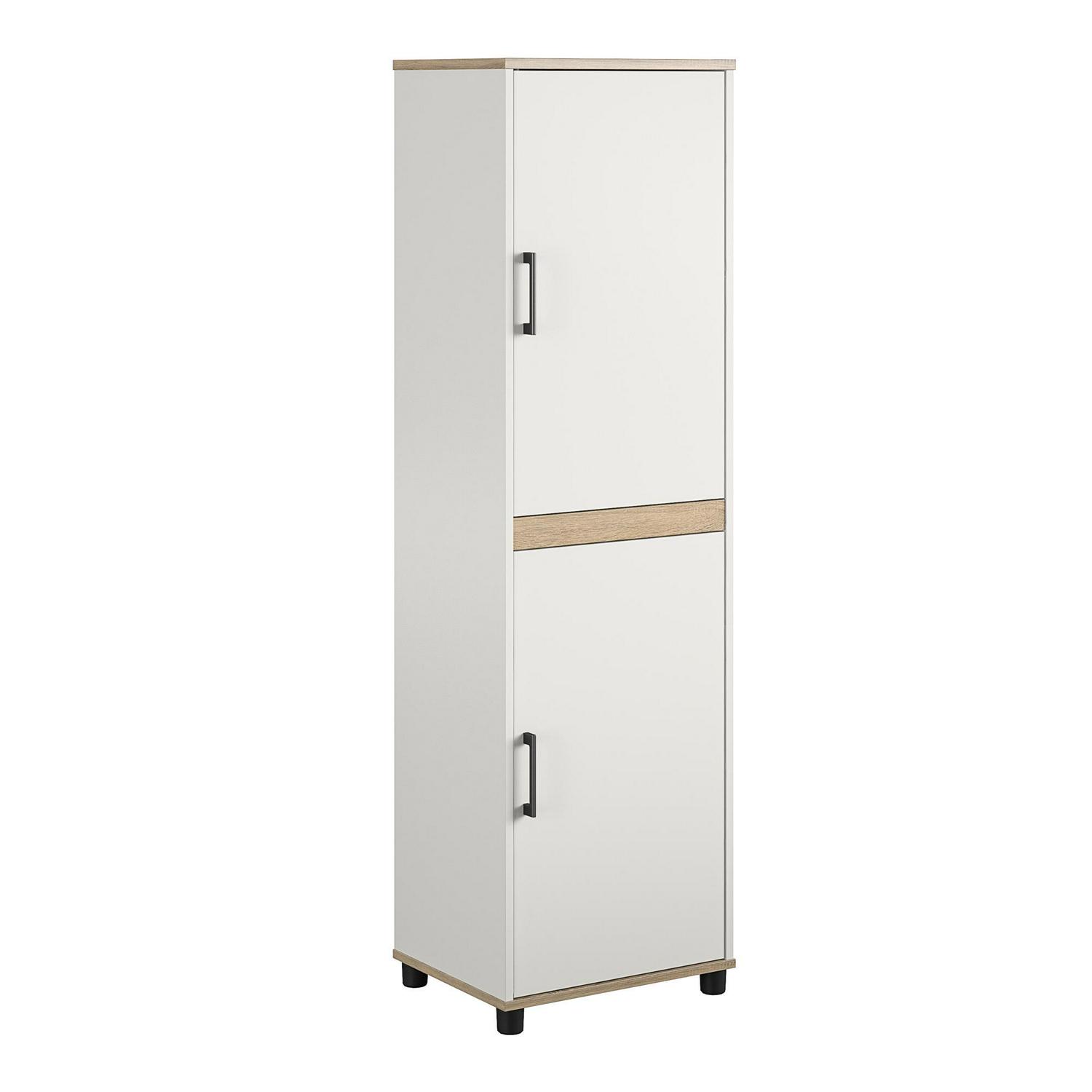 Welland 2 Door Kitchen Pantry Cabinet, White - Image 7