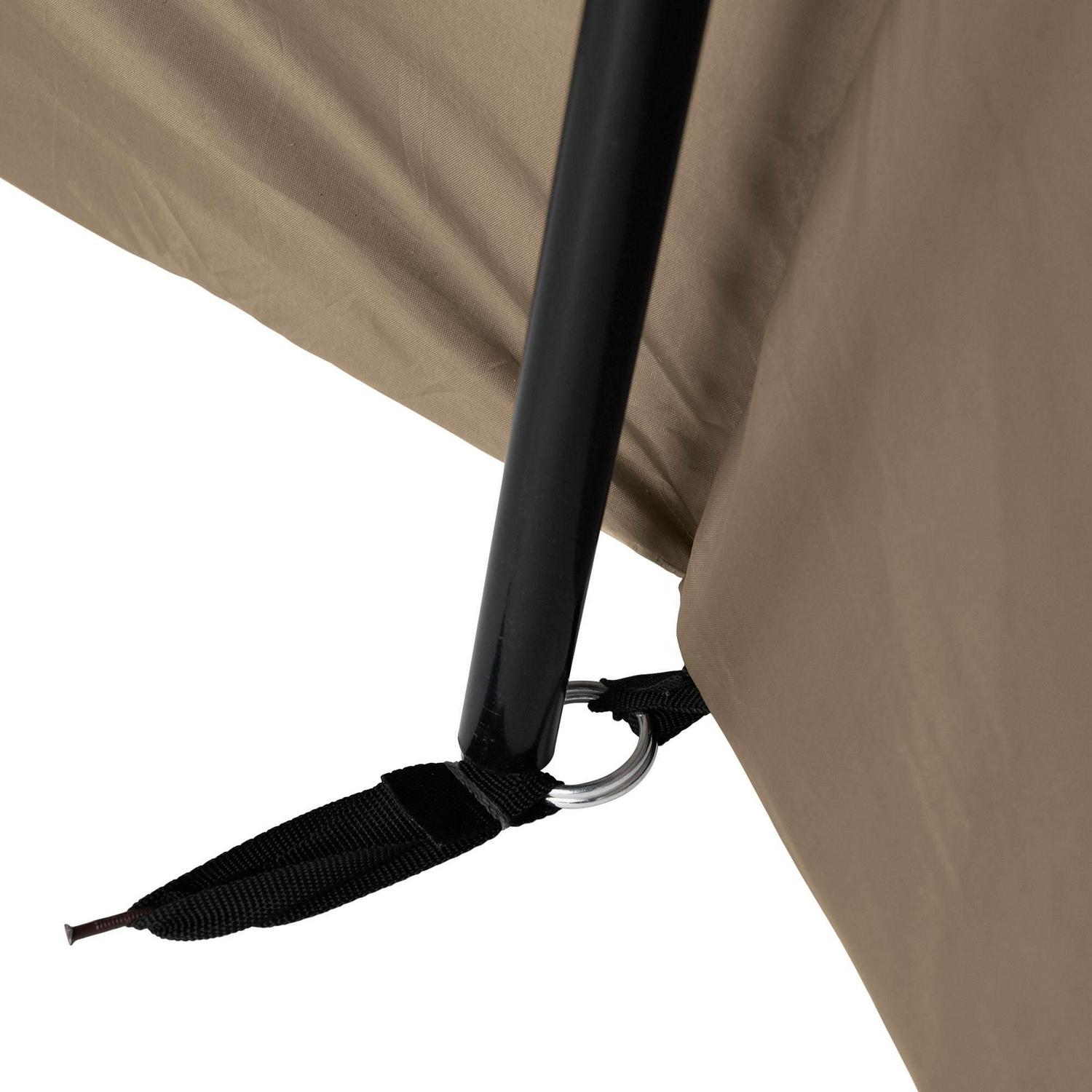 Wenzel Klondike 8-Person Large Outdoor Camping Tent with Screen Room, Brown - Image 6